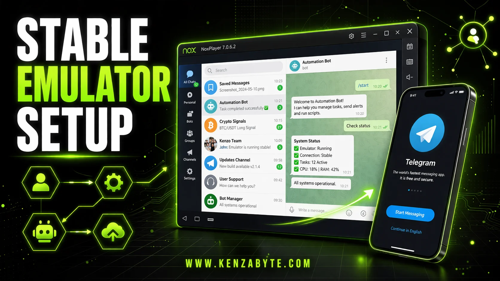 How to Set Up an Emulator for Telegram Automation