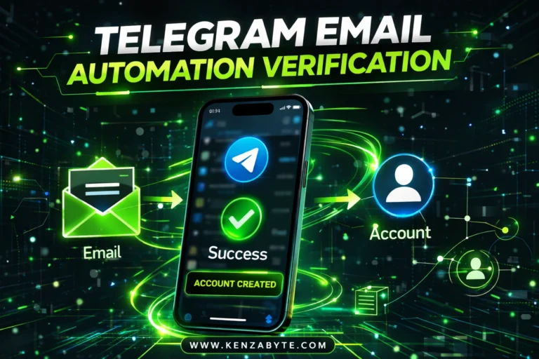 Telegram email verification automation system