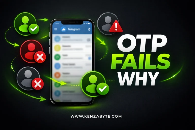telegram not sending otp